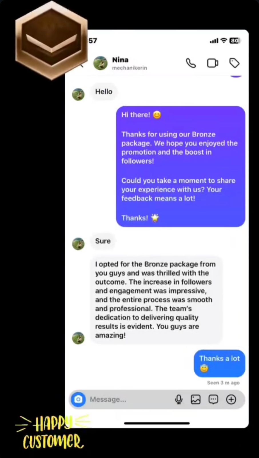 Proof of excellence and dedication